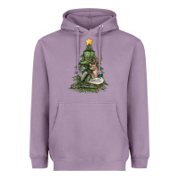 Lavender hunting christmas tree Heavyweight Hoodie - MaliasSmallBusiness