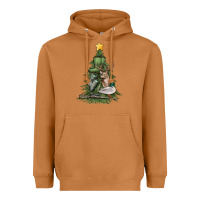 Meerkat hunting christmas tree Heavyweight Hoodie - MaliasSmallBusiness
