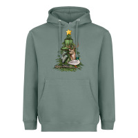 Sage hunting christmas tree Heavyweight Hoodie - MaliasSmallBusiness