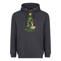 Smoke hunting christmas tree Heavyweight Hoodie - MaliasSmallBusiness