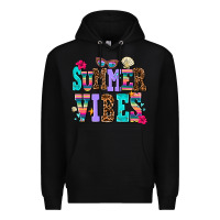 Black summer vibes Premium Hoodie - AdoDesignShop