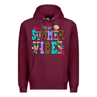 Burgundy summer vibes Premium Hoodie - AdoDesignShop
