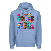 Colony Blue summer vibes Premium Hoodie - AdoDesignShop