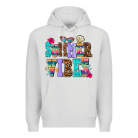 Dove Grey summer vibes Premium Hoodie - AdoDesignShop
