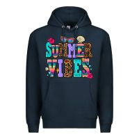 Navy summer vibes Premium Hoodie - AdoDesignShop