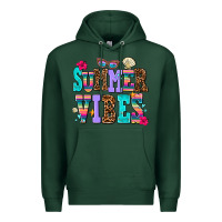 Sports Green summer vibes Premium Hoodie - AdoDesignShop