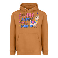 Meerkat a whole llama learning going on Heavyweight Hoodie - MaliasSmallBusiness