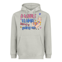 Moon Dust a whole llama learning going on Heavyweight Hoodie - MaliasSmallBusiness