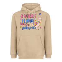 Mushroom a whole llama learning going on Heavyweight Hoodie - MaliasSmallBusiness