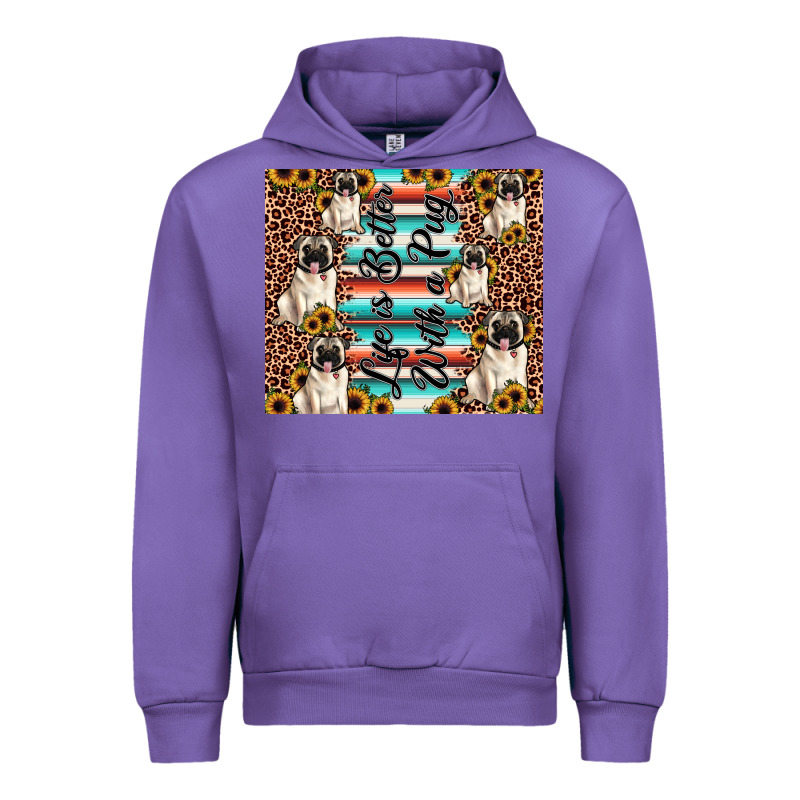 Life Is Better With A Pug Urban Hoodie by JahusDesignShop | Teevron