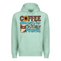 Seafoam coffee gives me teacher powers Premium Hoodie - JahusDesignShop