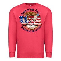 Cardinal land of the free usa because of the brave billie w Premium Sweatshirt - texasbilliewilder