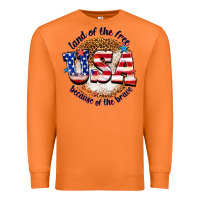 Carrot land of the free usa because of the brave billie w Premium Sweatshirt - texasbilliewilder