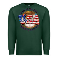 Sports Green land of the free usa because of the brave billie w Premium Sweatshirt - texasbilliewilder
