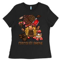 Black chocolate gnome Ladies Tee - BarkalooDesign
