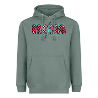 Sage lightning bolt mama Heavyweight Hoodie - MaliasSmallBusiness