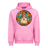 Fuchsia Pink fall gnomes round earrings Urban Hoodie - Artiststas