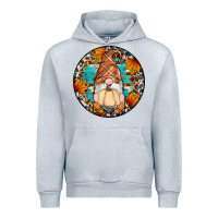 Heather Grey fall gnomes round earrings Urban Hoodie - Artiststas