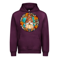 Mauve Wine fall gnomes round earrings Urban Hoodie - Artiststas