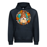 Navy fall gnomes round earrings Urban Hoodie - Artiststas