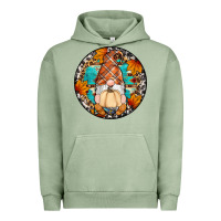 Pigment Oil Green fall gnomes round earrings Urban Hoodie - Artiststas