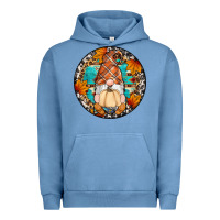 Pigment Pebble Blue fall gnomes round earrings Urban Hoodie - Artiststas