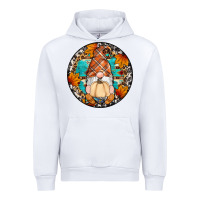 White fall gnomes round earrings Urban Hoodie - Artiststas