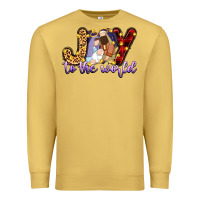 Antique Gold joy to the world Premium Sweatshirt - Zillion Design Studio