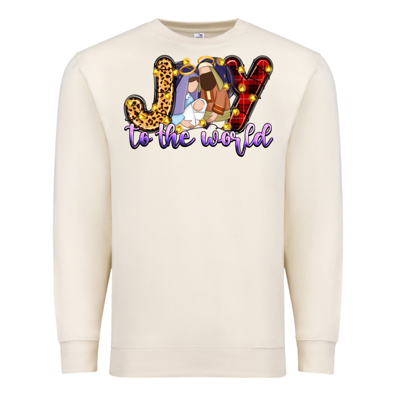 Joy To The World Premium Sweatshirt by Zillion Design Studio | Teevron