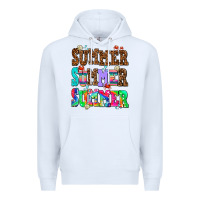 White summer summer summer Premium Hoodie - AdoDesignShop