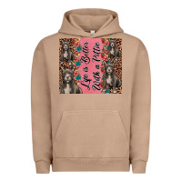 Pigment Burro life is better with a pittie Urban Hoodie - JahusDesignShop
