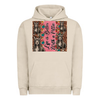 Pigment French Oak life is better with a pittie Urban Hoodie - JahusDesignShop