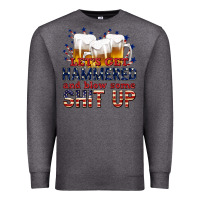 Charcoal Heather lets get hammered Premium Sweatshirt - texasbilliewilder