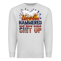 Dove Grey lets get hammered Premium Sweatshirt - texasbilliewilder