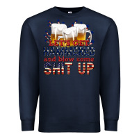 Navy lets get hammered Premium Sweatshirt - texasbilliewilder