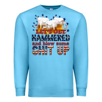 Ocean Blue lets get hammered Premium Sweatshirt - texasbilliewilder