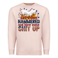 Pale Pink lets get hammered Premium Sweatshirt - texasbilliewilder