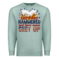 Seafoam lets get hammered Premium Sweatshirt - texasbilliewilder