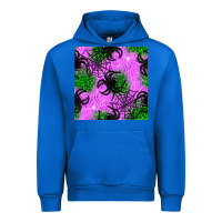 Cobalt halloween spider green leopard seamless pattern Urban Hoodie - BundleAndBundleShop