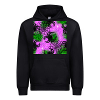 Foreset Green halloween spider green leopard seamless pattern Urban Hoodie - BundleAndBundleShop