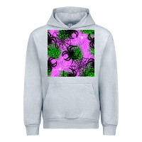 Heather Grey halloween spider green leopard seamless pattern Urban Hoodie - BundleAndBundleShop
