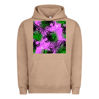 Pigment Burro halloween spider green leopard seamless pattern Urban Hoodie - BundleAndBundleShop