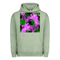 Pigment Oil Green halloween spider green leopard seamless pattern Urban Hoodie - BundleAndBundleShop