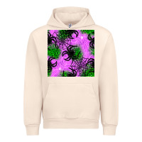 Sandshell halloween spider green leopard seamless pattern Urban Hoodie - BundleAndBundleShop
