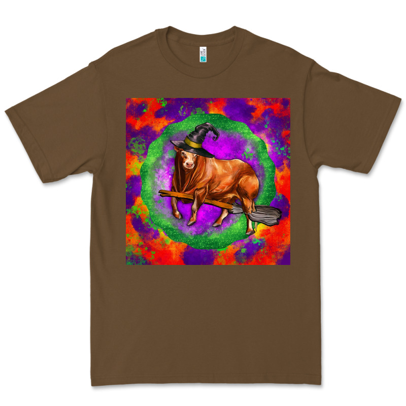 Halloween Red Angus Bull Premium Tee by LillyAllenDesigns | Teevron
