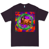 Plum halloween red angus bull Premium Tee - LillyAllenDesigns