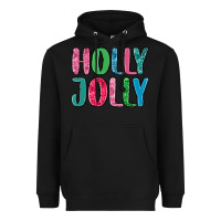 Black holly jolly Heavyweight Hoodie - MaliasSmallBusiness
