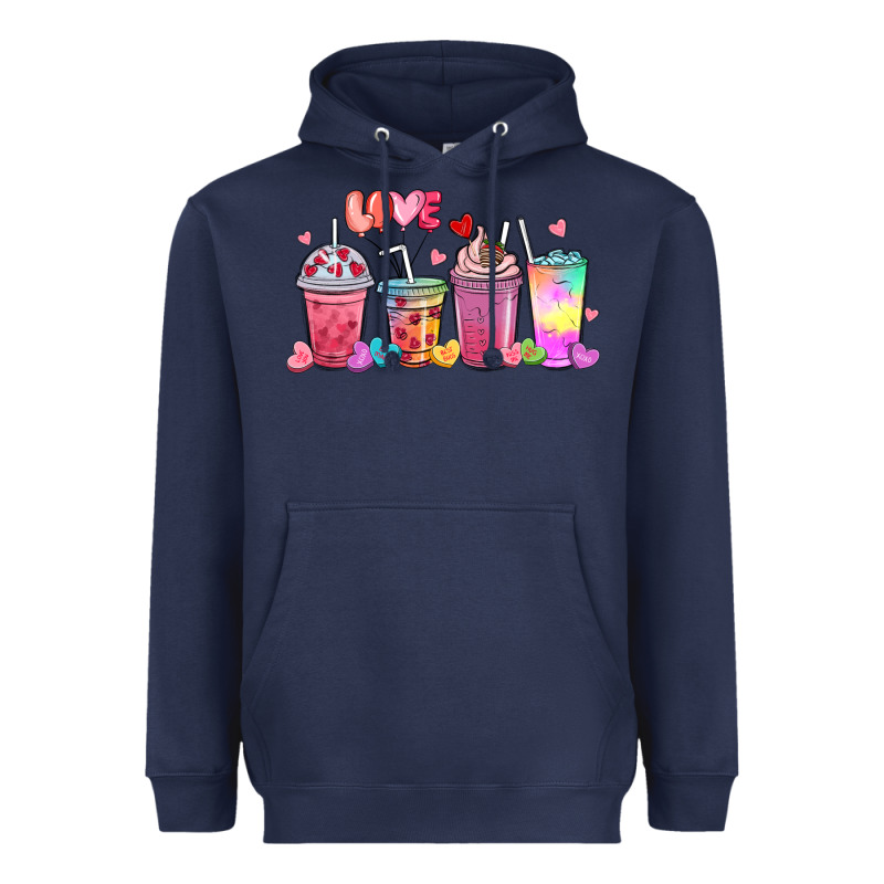 Love Coffee Cups Heavyweight Hoodie by MaliasSmallBusiness | Teevron