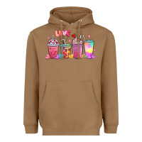 Toasted Coconut love coffee cups Heavyweight Hoodie - MaliasSmallBusiness