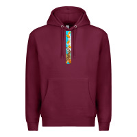 Burgundy butterfly fall Premium Hoodie - BundleAndBundleShop